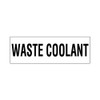 PID-WASC412 - 12x4 Waste Coolant Black/White