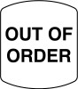 ES500S-OOO - OUT OF ORDER BLK/WHT