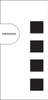 EN04002G005 - LEFT SOFTKEY OVERLAY BLK/WHT