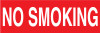 PID-2502X6 - 2X6 WHT/RED NO SMOKING