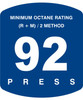 ES500S-92B - BLUE 92 OCTANE DECAL