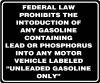 PID-M195x6 - 6" x 5" Decal - Federal Law Decal