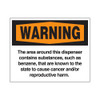 PID-SUBWARN - 5 x 4 Cancer Causing Substances Warning