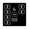 E7N0615G001 - 700P ADA Auxiliary Keypad Black