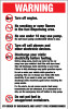 PID-MLW - WARNING DECAL 5" X 8"