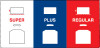 ENS0804G384R - 3+0 WHITE, RED, BLUE