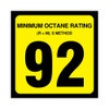 OR-92SM - Small 92 Octane Decal