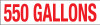 PID-5503X12 - 3X12 550 GALLONS RED/WHT