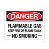 PID-DD11 - 11 x 14 Danger Flammable Gas, No Smoking