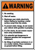 PID-51105X7 - 5X7 WARNING GAS/NO SMOKING