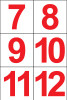 PN-4-R-7-12 - 4" RED VINYL NUMBERS 7-12