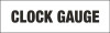 PID-T1CG - CLOCK GAUGE 3X10 BLK/WHITE