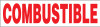 PID-124-830 - 8X30 6" COMBUSTIBLE RED/WHT