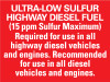 PID-APP2 - ULS HIGHWAY DIESEL LABEL W/R