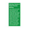 PID-DCL167A - Warning - Diesel Powered Vehicles Decal