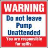 PID-MC291 - DO NOT LEAVE PUMP UNATT. 5X5