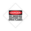 TD-DD9 - Danger No Smoking Matches or Open Flames - Decal