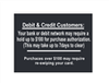 PID-DCH - DEBIT/CREDIT HOLD