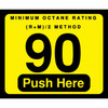 090-129999 - 90 Push Here Octane Decal