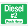 GDIESEL2-129999 - Diesel #2 Push Here Octane Decal Green