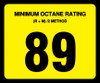 OR-89 - 89 Octane Rating Decal