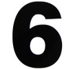 VL-4-6 - 4" Black Vinyl Number 6