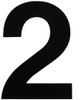 VL-4-2 - 4" Black Vinyl Number 2