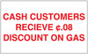 PID-CCRD - Cash Customers Discount Decal