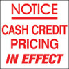 PID-112 - 6" x 6" Decal - Cash/Credit Pricing