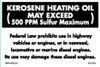 PID-700 - Kerosene Heating Oil May Exceed 6" x 4"