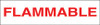 PID-222 - 12" x 3" Decal - Flammable