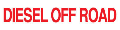 PID-105 - 12" x 3" Decal - Diesel Off Road