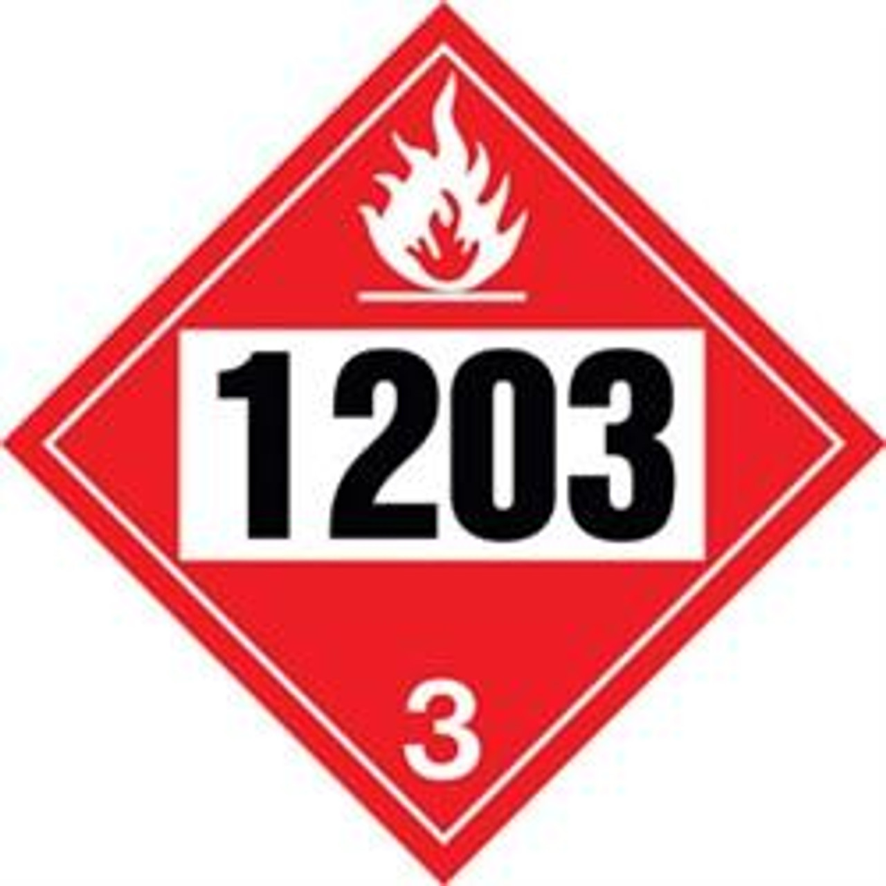 TD-1203 - Truck Decal - Gasoline Gasohol Petrol Flammable Combustion