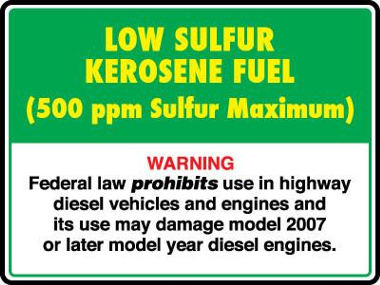 API-LSK1 - Low Sulfur Kerosene Decal