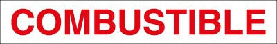 PID-041 - Combustible Decal 25" x 4"