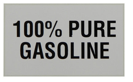 PID-261 - 5" x 3" Decal - 100% Pure Gasoline