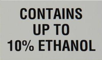 PID-172 - 5" x 3" Decal - 10% Ethanol