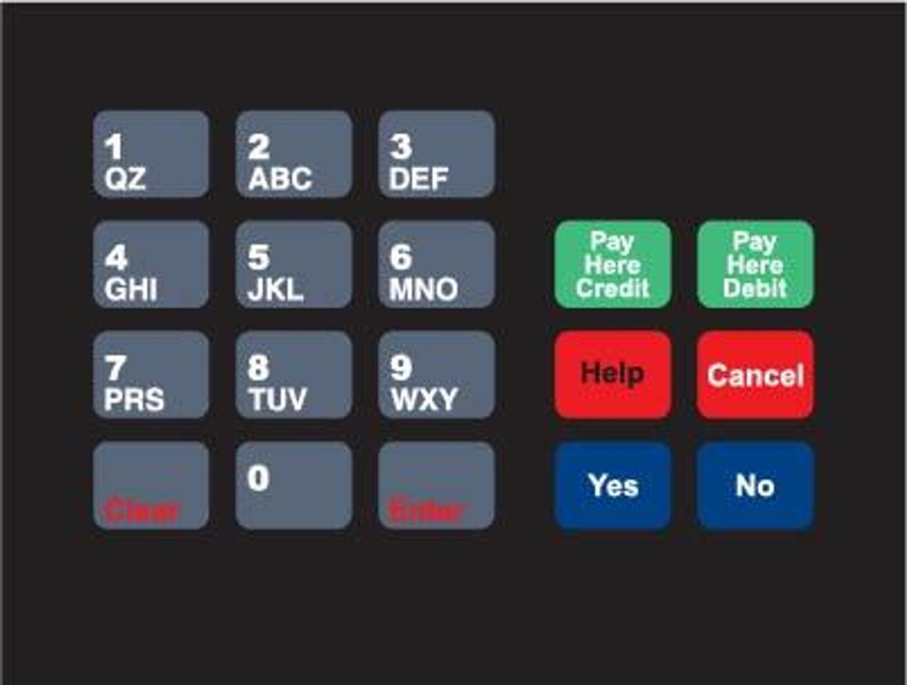 T18724-58P - Crind Keypad Overlay