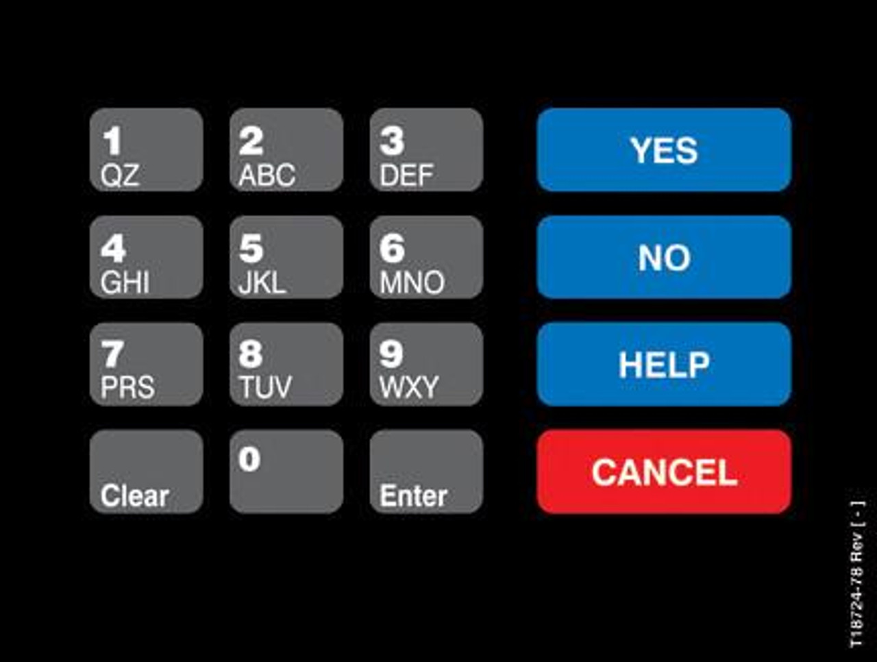 T18724-78 - Crind Keypad Overlay