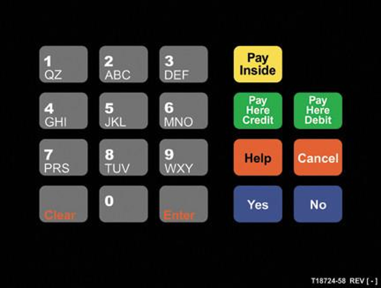 T18724-58 - Diamond Shamrock Crind Keypad Overlay