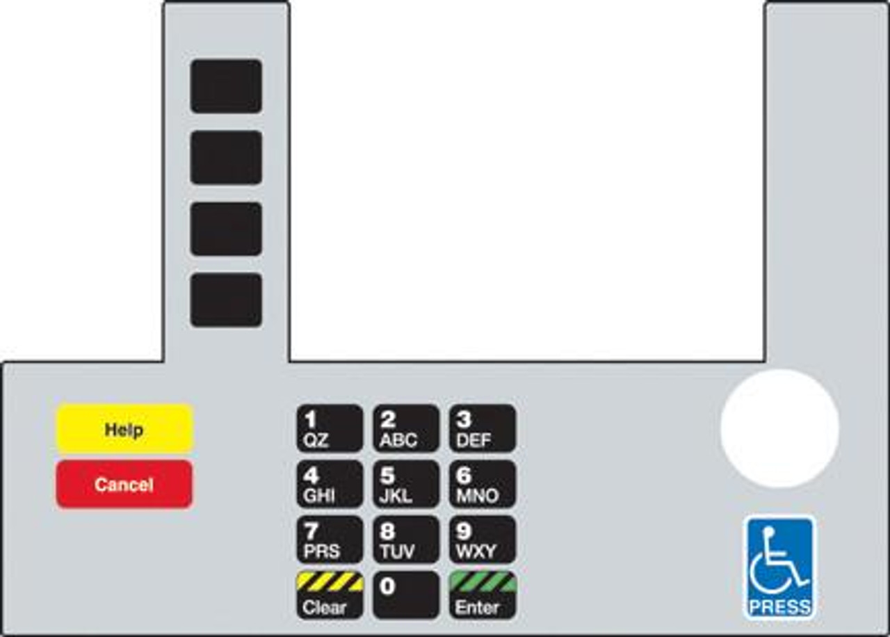 T50038-190A - Infoscreen Keypad Ovelray Standard