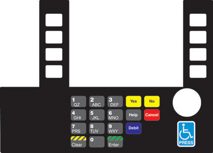 T50038-183A - Infoscreen Keypad Overlay Shell