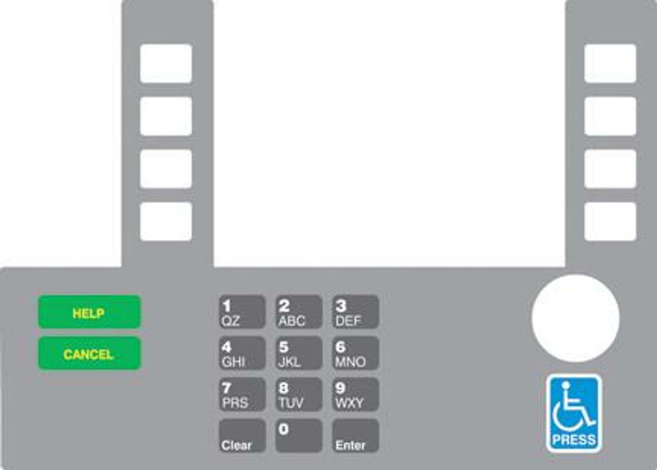 T50038-180A - Infoscreen Keypad Overlay