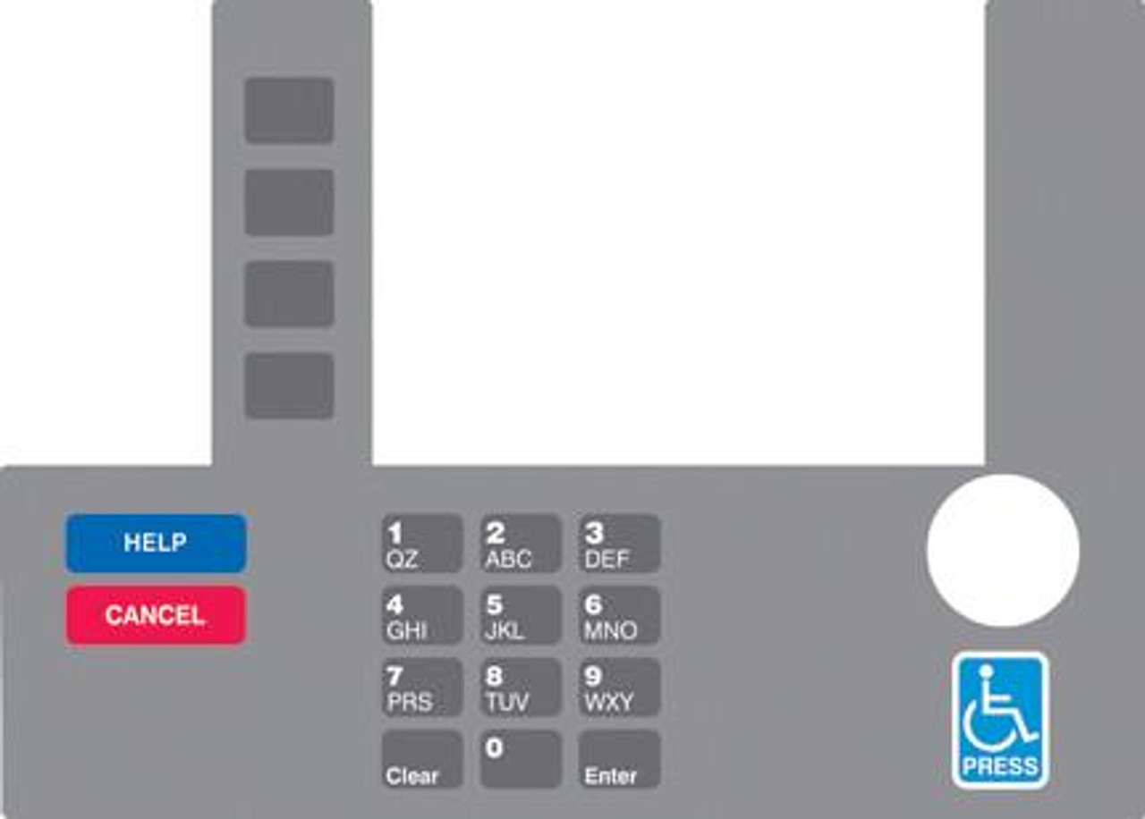 T50038-168A - Infoscreen Keypad Overlay