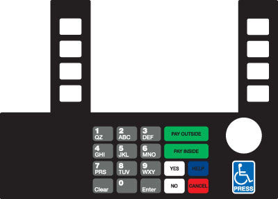 T50038-160A - Infoscreen Keypad Overlay