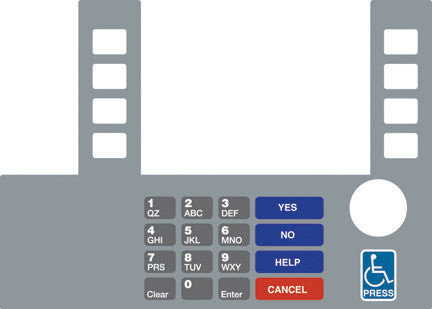 T50038-159A - Infoscreen Keypad Overlay