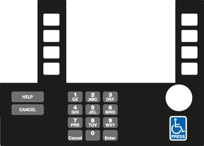 T50038-133A - Infoscreen Keypad Overlay