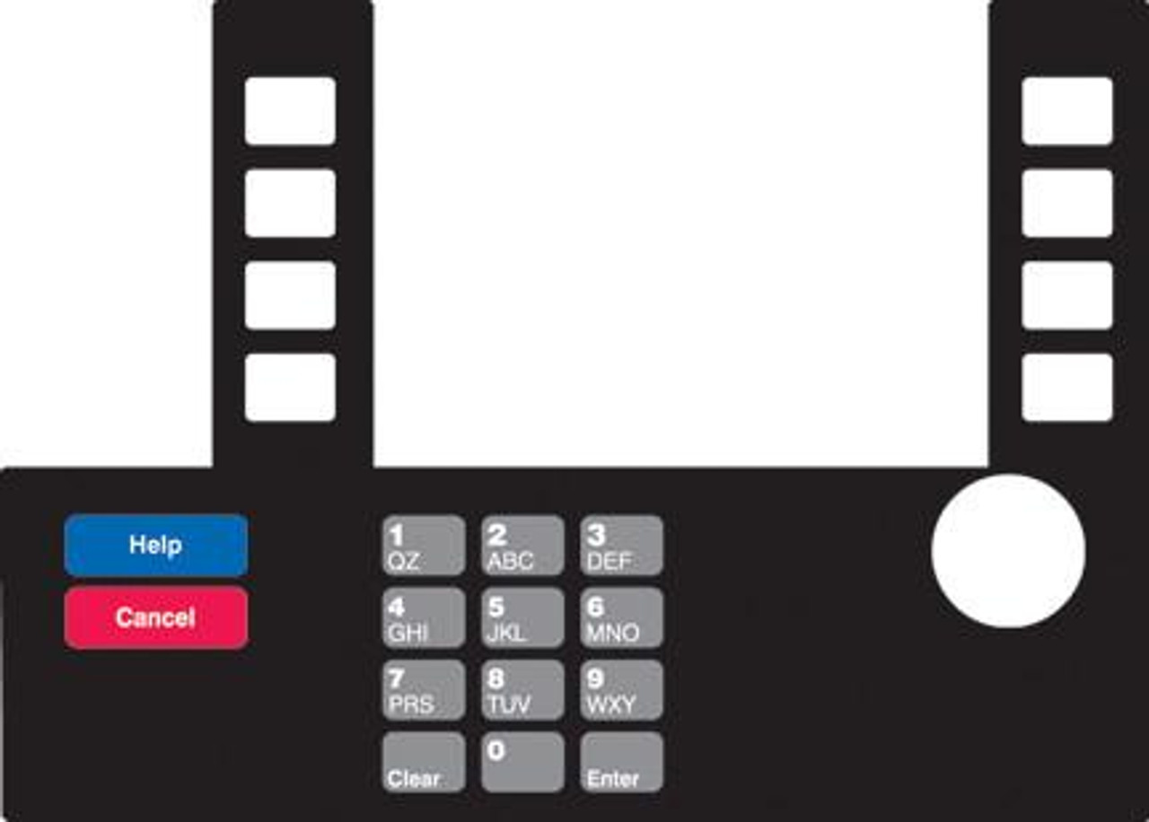 T50038-128 - Infoscreen Keypad Overlay Sunoco