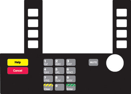 T50038-123 - Infoscreen Keypad Overlay Shell
