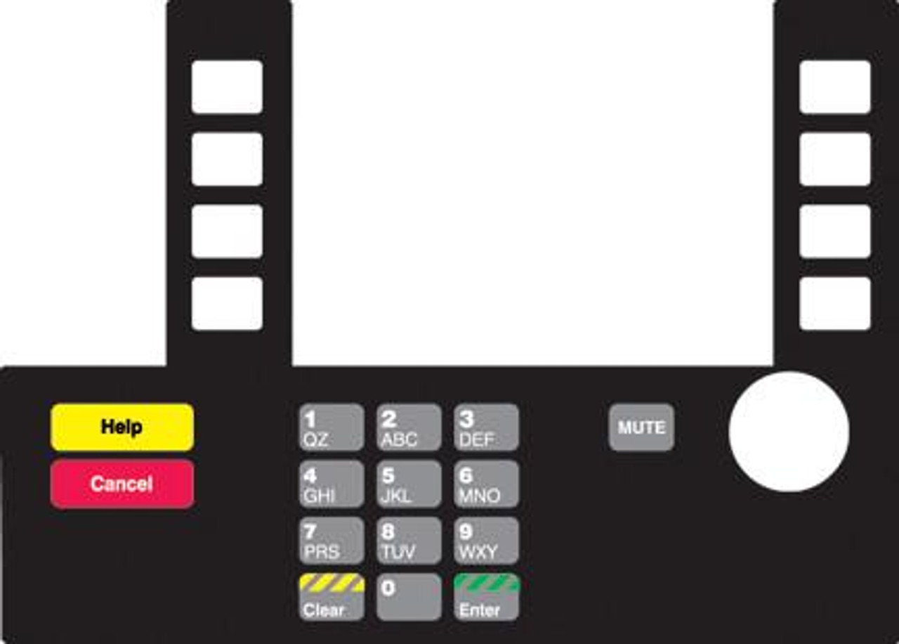 T50038-123 - Infoscreen Keypad Overlay Shell